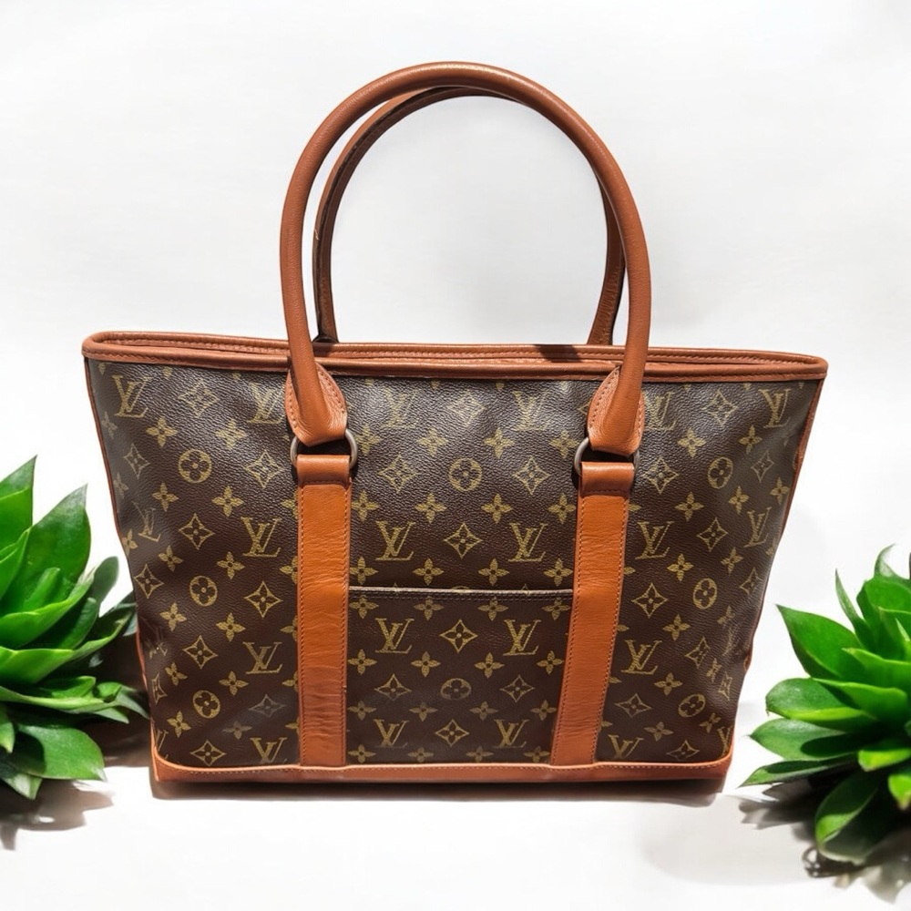SOLD -💎Authentic LOUIS VUITTON Monogram Sac Weekend PM Tote Bag M42425 - Picture 3 of 15
